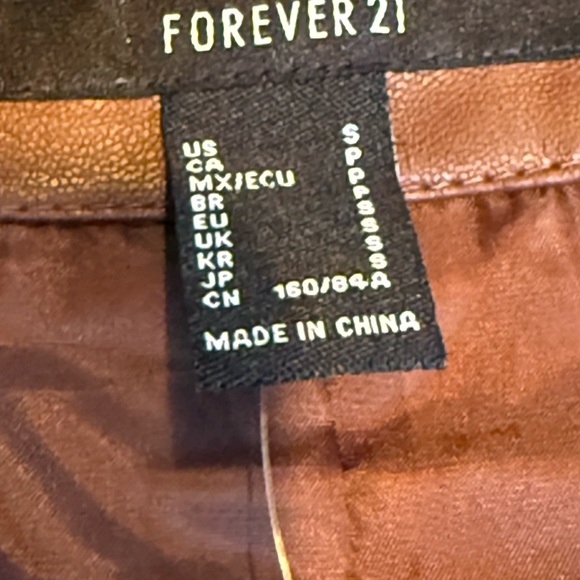 Forever 21 Tan Faux Leather Blazer - Picture 2 of 10